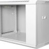 Шкаф настенный 19 18U телекоммуникационный, стеклянная дверь, серый GYDERS GDR-186045G