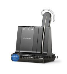 Plantronics W740/A-M-APC82, Savi, беспроводная гарнитура PL-W740/A-M-APC82 с электронным микролифтом для стационарного телефона Cisco, для MS Lync